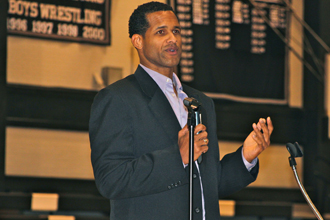 ESPN analyst and former NBA player Stephen Howard presents, 